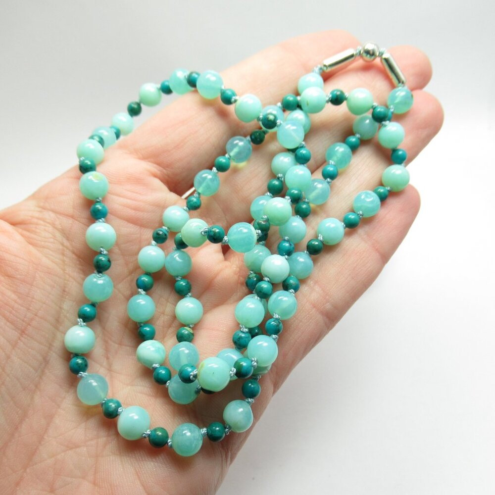 Opal and Turquoise bead necklace